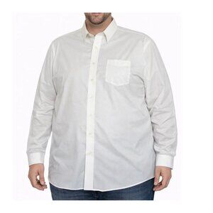 Stafford White Dress Shirt casual button down Performance The Super shirt XXL